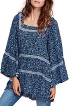 Women's Free People Talk About It Tunic - Blue