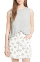 Women's La Vie Rebecca Taylor Jersey & Eyelet Top - Grey
