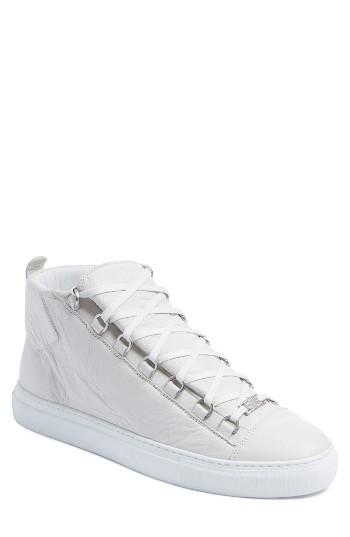 Men's Balenciaga Arena High Sneaker Us / 42eu - White