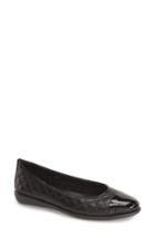 Women's The Flexx 'rise A Smile' Quilted Leather Flat M - Black