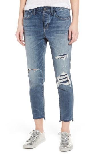 Women's Treasure & Bond High Waist Crop Jeans - Blue