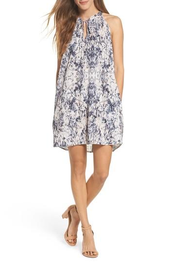 Women's Mary & Mabel Tie Neck Sleeveless Dress - Ivory