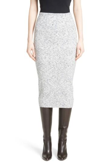 Women's Victoria Beckham Melange Felt Skirt