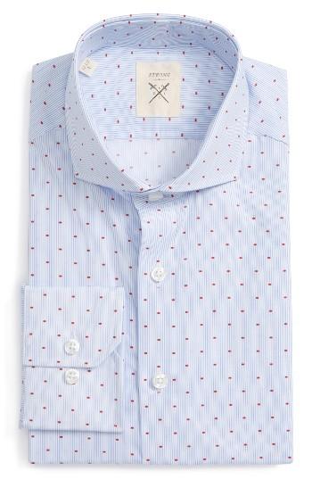 Men's Strong Suit Trim Fit Stripe Dress Shirt