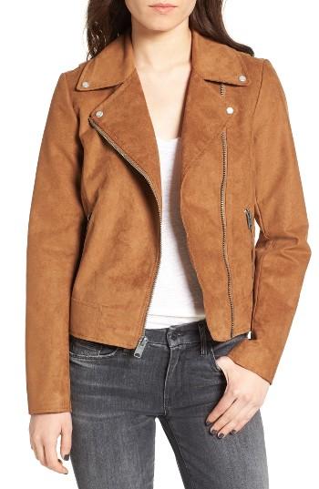 Women's Andrew Marc Farryn Side Lace Faux Suede Jacket