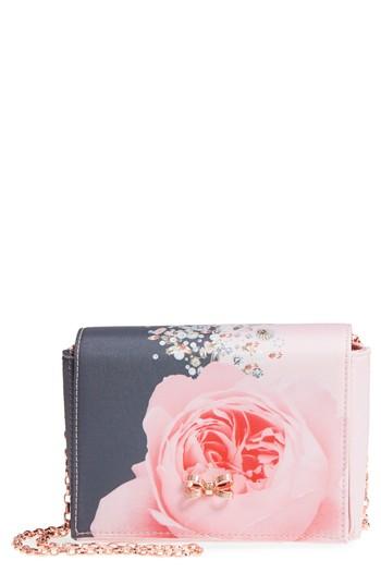 Ted Baker London Betseyy - Blenheim Jewel Print Grosgrain Clutch - Grey