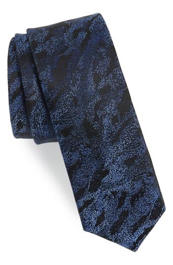 Men's Calibrate Gypsum Camo Silk Tie, Size - Blue
