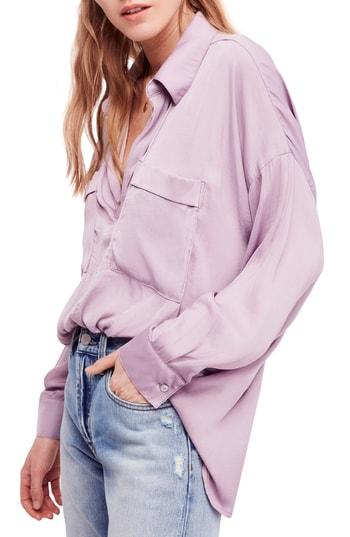 Women's Free People Starry Dreams Shirt - Purple