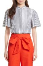 Women's Kate Spade New York Stripe Cotton Top - White