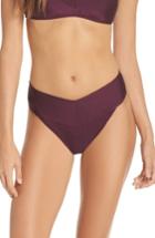 Women's Ted Baker High Waisted Wrap Bikini Bottom - Purple