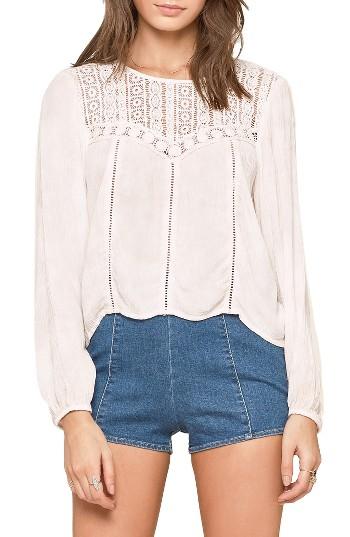 Women's Amuse Society Sunset Rose Woven Top