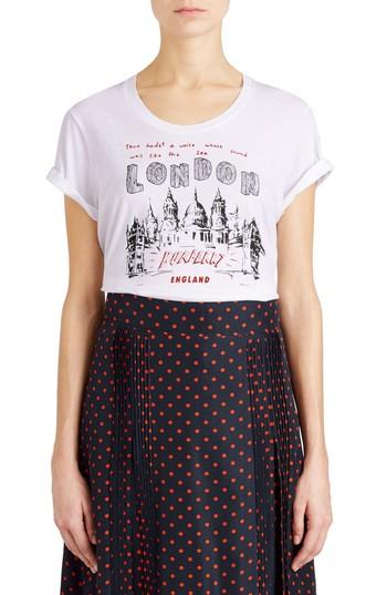 Women's Burberry London Icons Print Tee