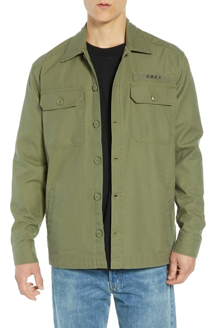 Men's Obey Station Shirt Jacket