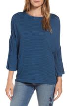 Women's Caslon Stripe Bell Sleeve Tee - Blue