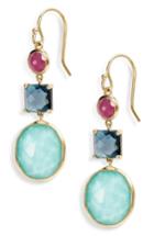 Women's Ippolita Rock Candy 18k Gold Triple Stone Earrings