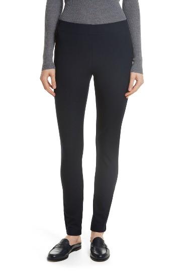 Women's Joseph Stretch Gabardine Straight Leggings Us / 32 Fr - Blue