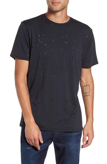Men's The Rail Destroyed Short Sleeve T-shirt, Size - Black