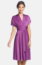 Women's Dessy Collection Convertible Wrap Tie Surplice Jersey Dress - Purple