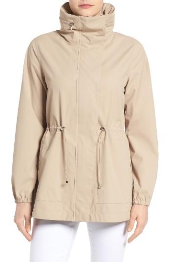 Women's Bernardo Breathable Microfiber Anorak - Beige