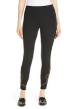 Women's Polo Ralph Lauren Soutache Stretch Slim Pants - Black