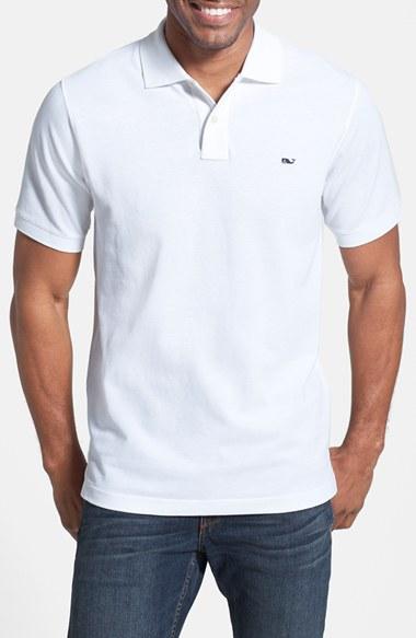 Men's Vineyard Vines 'classic' Pique Knit Polo - White