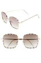 Women's Bp. 62mm Textured Square Sunglasses - Gold