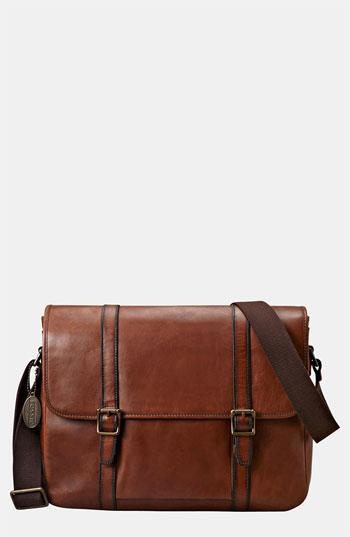 Fossil 'estate' Leather Messenger
