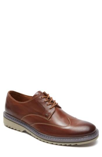 Men's Rockport Jaxson Wingtip .5 M - Brown