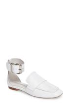 Women's Jeffrey Campbell Meyler Cuffed Loafer Flat .5 M - White