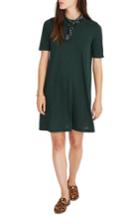 Women's Madewell Mock Neck Boxy T-shirt Dress - Green