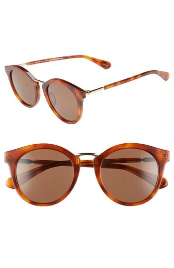 Women's Kate Spade New York Joylyn 50mm Round Sunglasses - Dark Havana