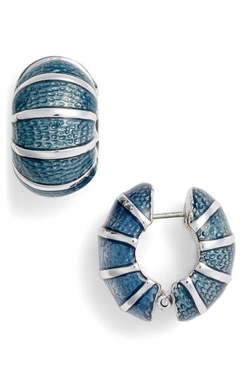 Women's Erwin Pearl Blue Segmented Pier Earrings