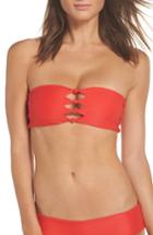 Women's Mikoh Monoco Bandeau Bikini Top - Red