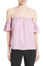 Women's Milly Blaire Off The Shoulder Stretch Silk Top