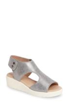 Women's Johnston & Murphy Camilla Slingback Wedge Sandal M - White