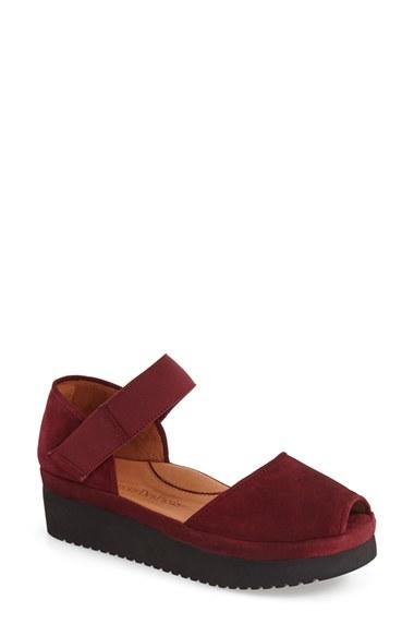 Women's L'amour Des Pieds 'amadour' Platform Sandal .5 M - Burgundy