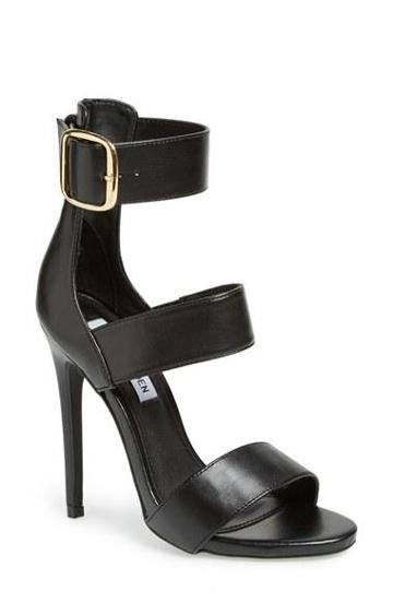 Steve Madden 'mysterii' Ankle Strap Sandal Black/