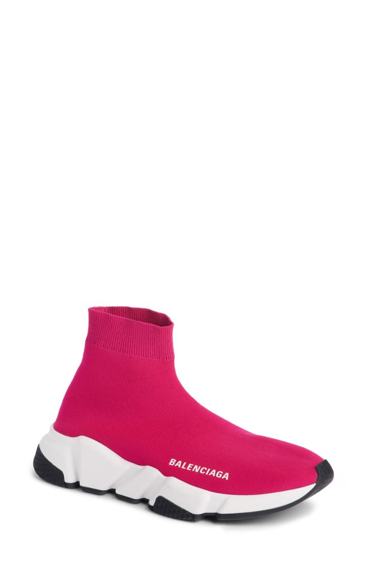 Women's Balenciaga Speed Knit Sneaker Us / 36eu - Pink
