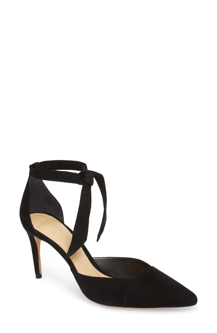 Women's Alexandre Birman Azalea Ankle Tie Pump .5 M - Black