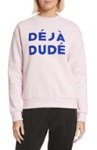 Women's Etre Cecile Deja Dude Boyfriend Sweatshirt - Pink