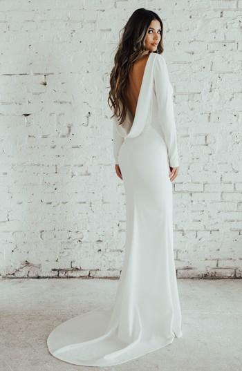 Women's Noel And Jean Cowl Back Crepe Gown