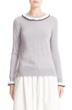 Women's Adam Lippes Wool Ruffle Sweater