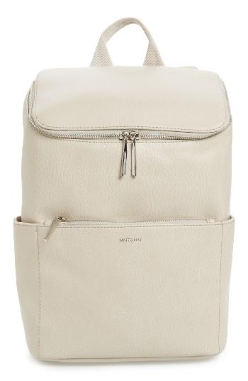 Matt & Nat 'brave' Faux Leather Backpack - Beige