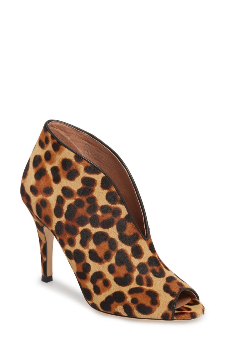 Women's Halogen Rowen Genuine Calf Hair Pump .5 M - Brown