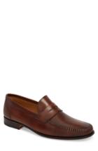Men's Magnanni Ramos Moc Toe Penny Loafer .5 M - Brown