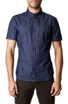 Men's 7 Diamonds Stay Human Trim Fit Sport Shirt - Blue