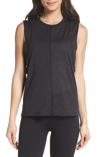 Women's Alala Block Cutaway Tank - Black