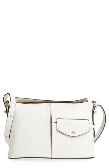 Marc Jacobs The Side Sling Leather Crossbody Bag - White