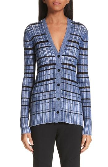 Women's Proenza Schouler Stripe Cardigan - Blue