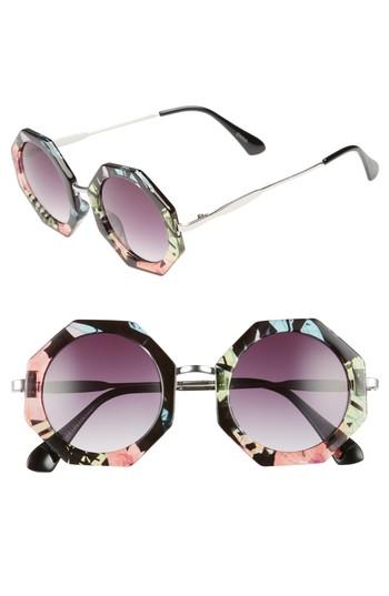 Women's Bp. 54m Hexagonal Sunglasses - Silver Multi